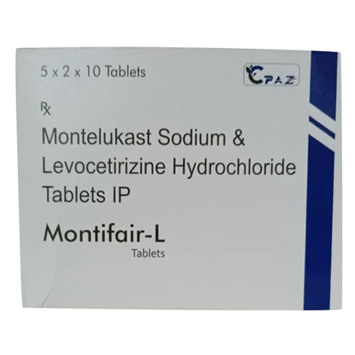 Montelukast Sodium And Levocetirizine Hydrochloride Tablets - General Medicines For Adults, As Per Recommended Dosage