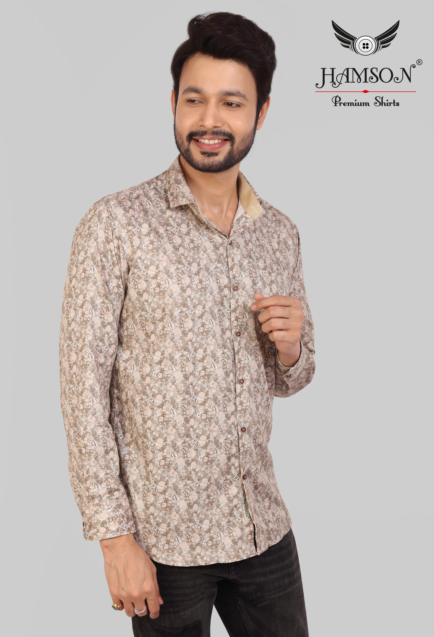 Mens Satin Cotton Shirts Lily 42a Collar Style: Standard
