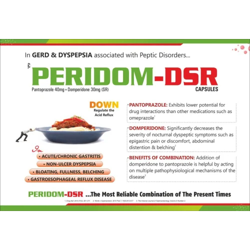 Pantoprazole Sodium And Domperidone Capsules - Alu-alu Blister Packaging | Effective Relief For Acid Reflux, Heartburn, And Stomach Ulcers, Gmp Certified, Recommended Dosage For Optimal Care