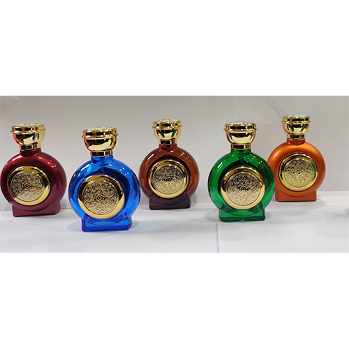 Fancy Perfume Bottle - Glass Material, Narrow Flip Top Lid, Blue Color | Elegant Design Perfect For Gifting