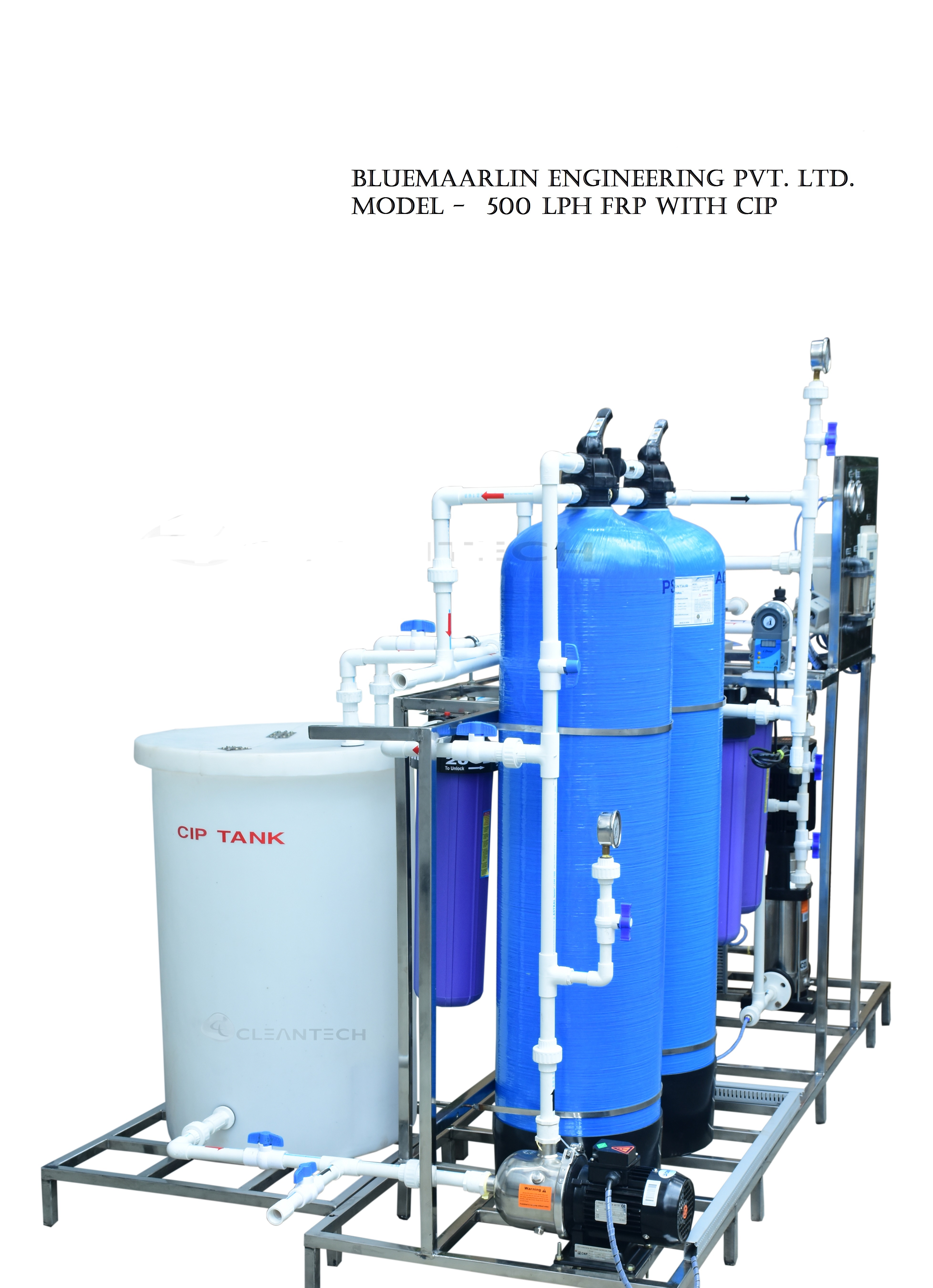 Industrial Ro Plants For Waste Water - Frp Equipment, 100m3 Volume, 10kw Power, 80% Recovery Rate, 97% Tds Rejection | Fully Automatic, High Reliability, Plc & Hmi Control Panels