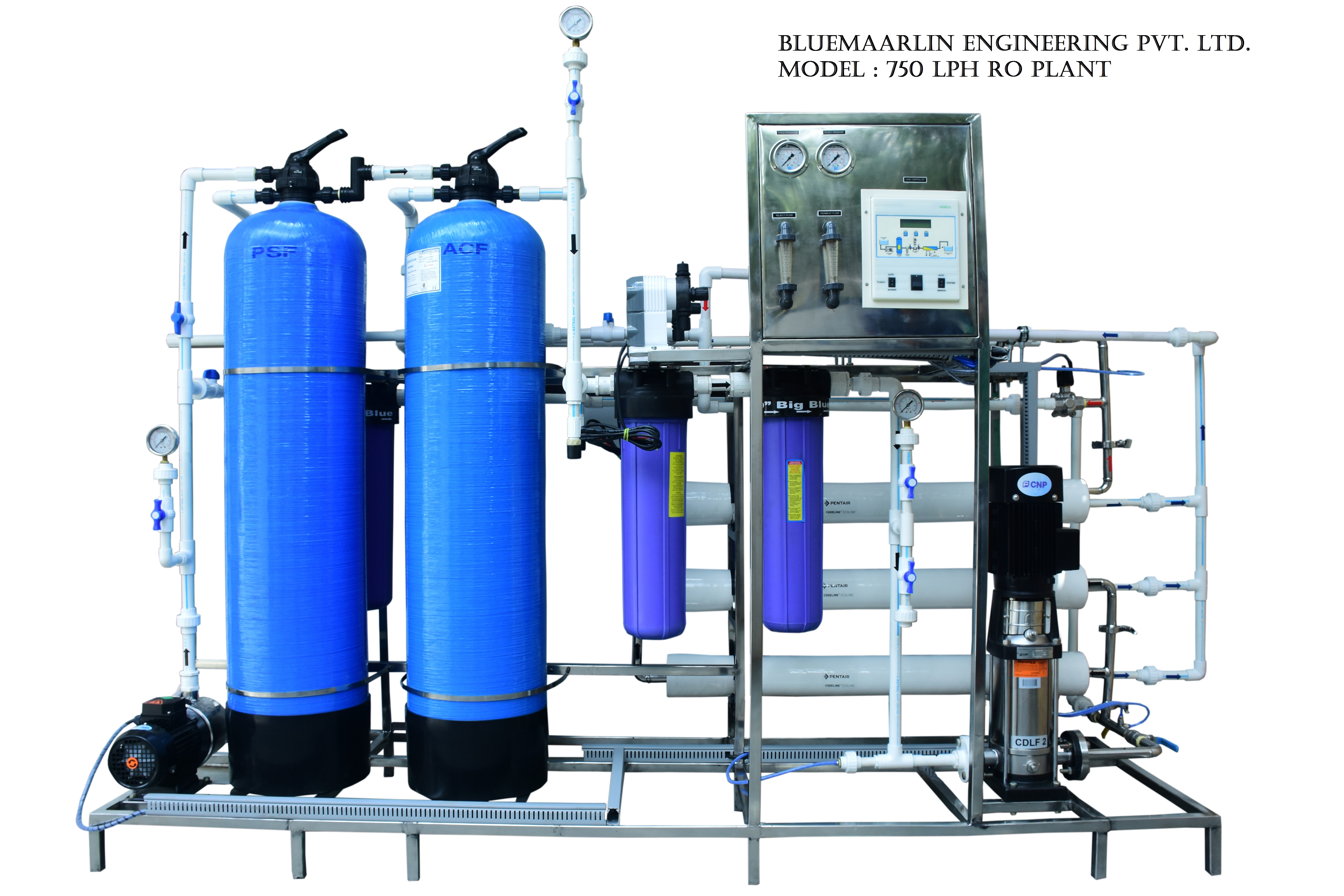 Industrial Ro Plants For Waste Water - Frp Equipment, 100m3 Volume, 10kw Power, 80% Recovery Rate, 97% Tds Rejection | Fully Automatic, High Reliability, Plc & Hmi Control Panels
