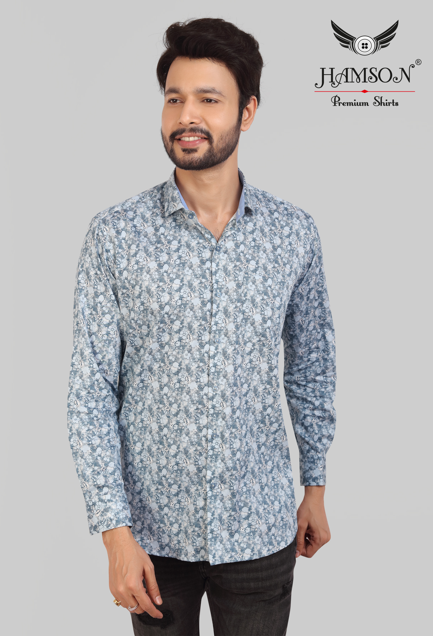 Mens Satin Cotton Shirts Lily 42b Collar Style: Standard