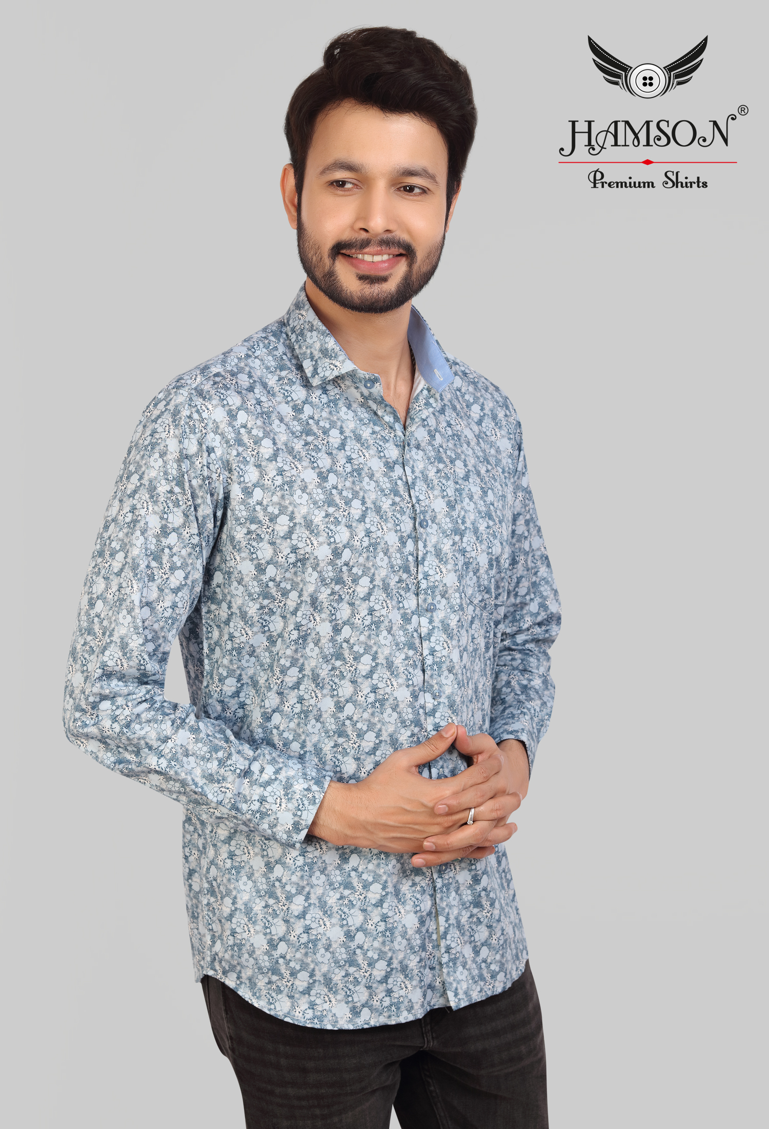 Mens Satin Cotton Shirts Lily 42b Collar Style: Standard