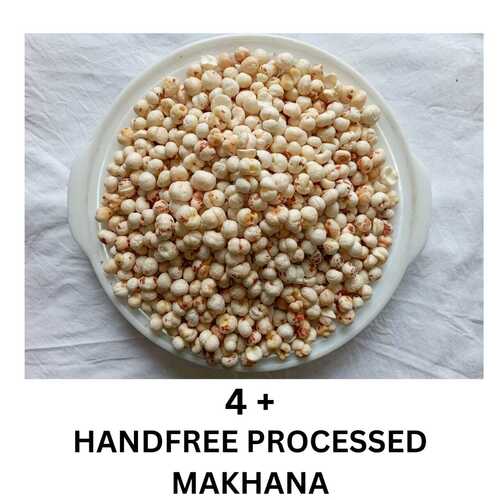 4 Plus Soota Makhana - Hand-free Mechanized Dried White Raw Variety | Premium Quality Indian Snack