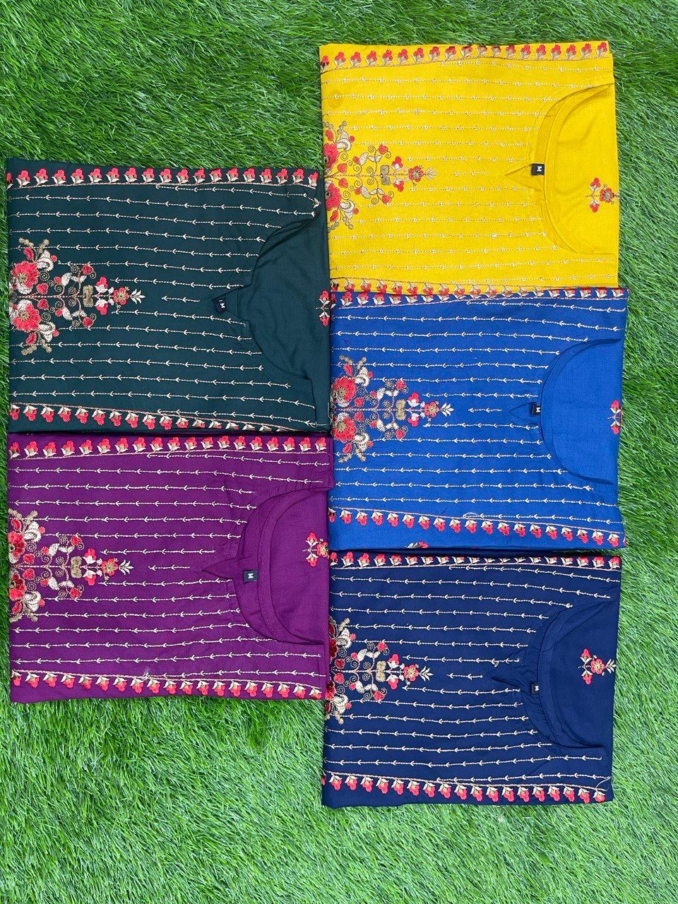 Washable Rinku Navy Blue Heavy Rayon Kurti