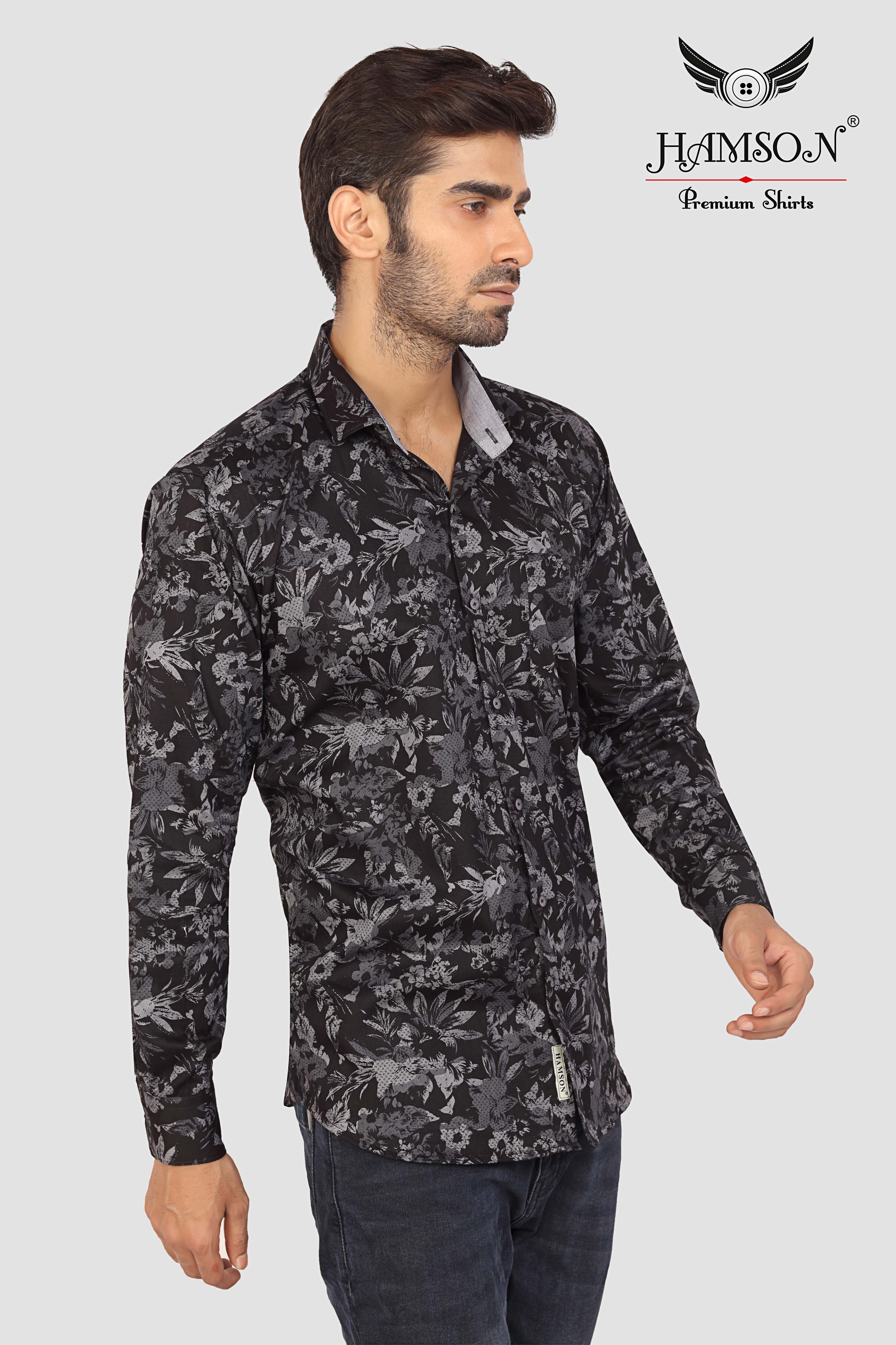 Mens Satin Cotton Shirts Lily 45b Collar Style: Standard