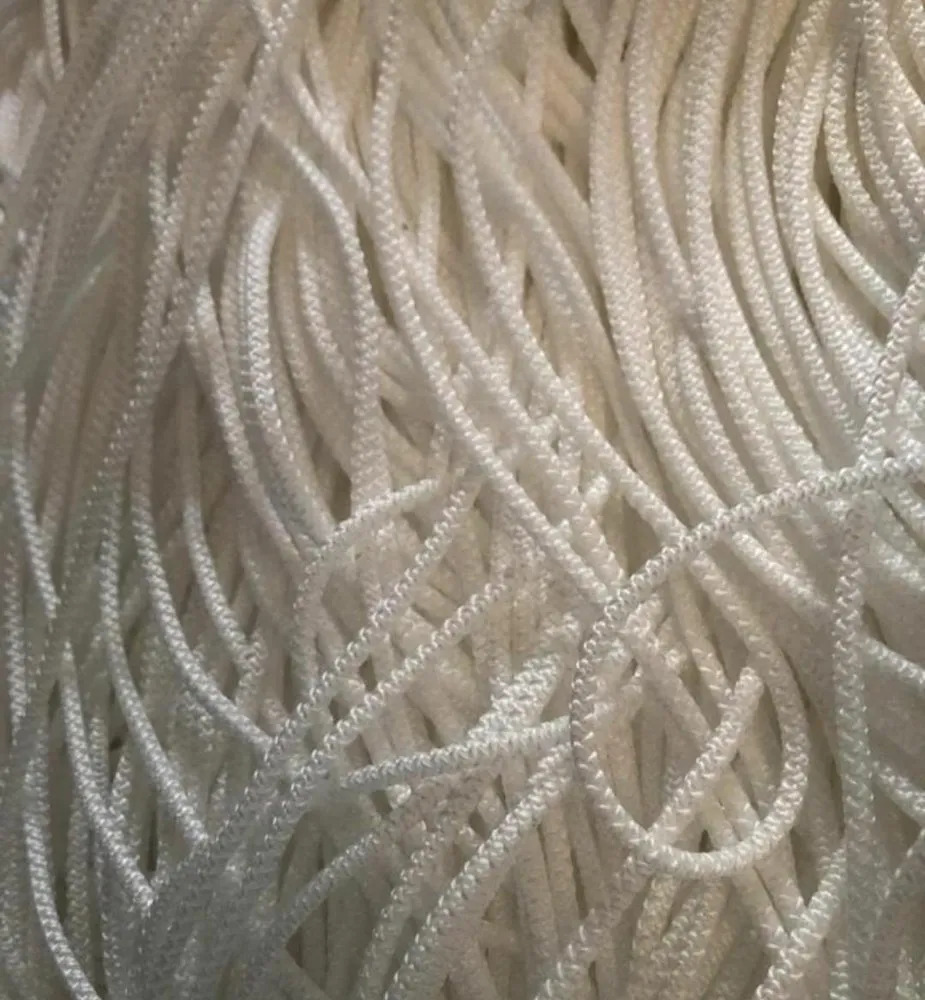 Polyester Braided Rope - 2 Ply, 6 Mm To 12 Mm Thickness, White Color | Round Shape, Plain Style, Braided Texture For Fibc Jumbo Bags