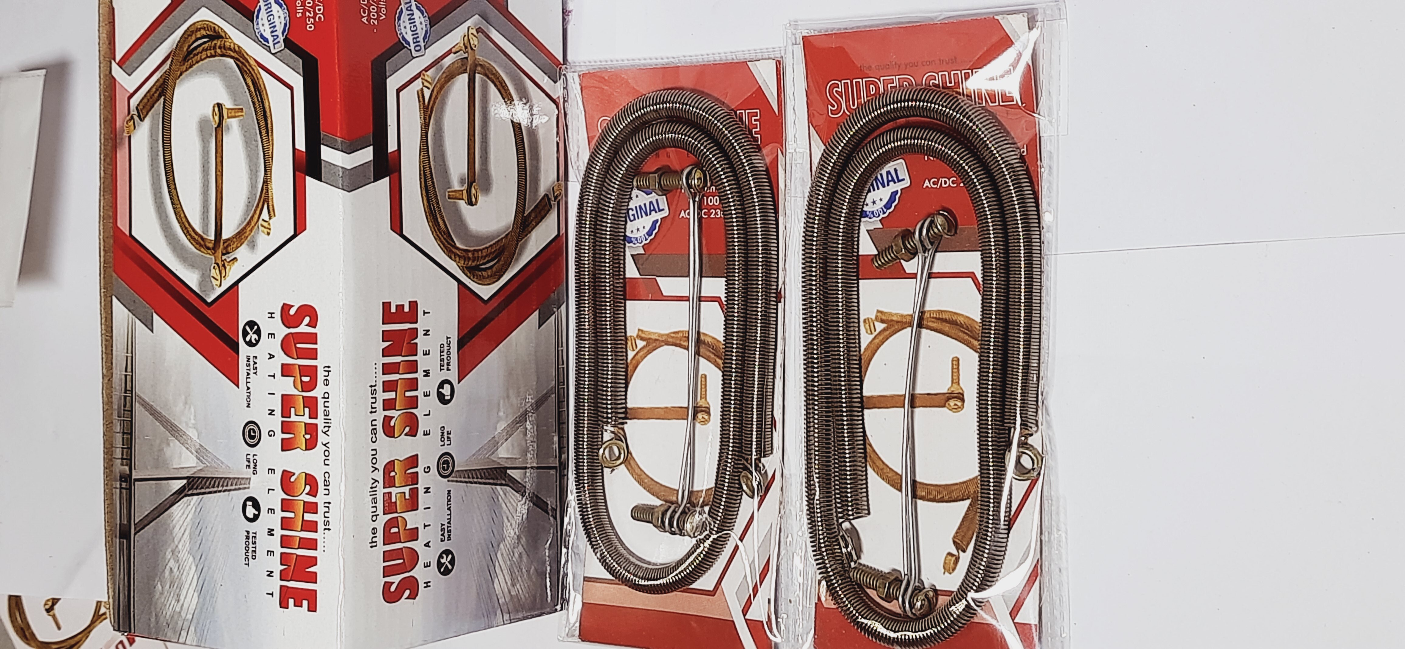 Heating Elements 2000 Watts - Nichrome Wire, 21 Inch Height, U Round Shape, Golden Color | Durable Water Heating Element, 0.35g Weight, 1 Year Warranty