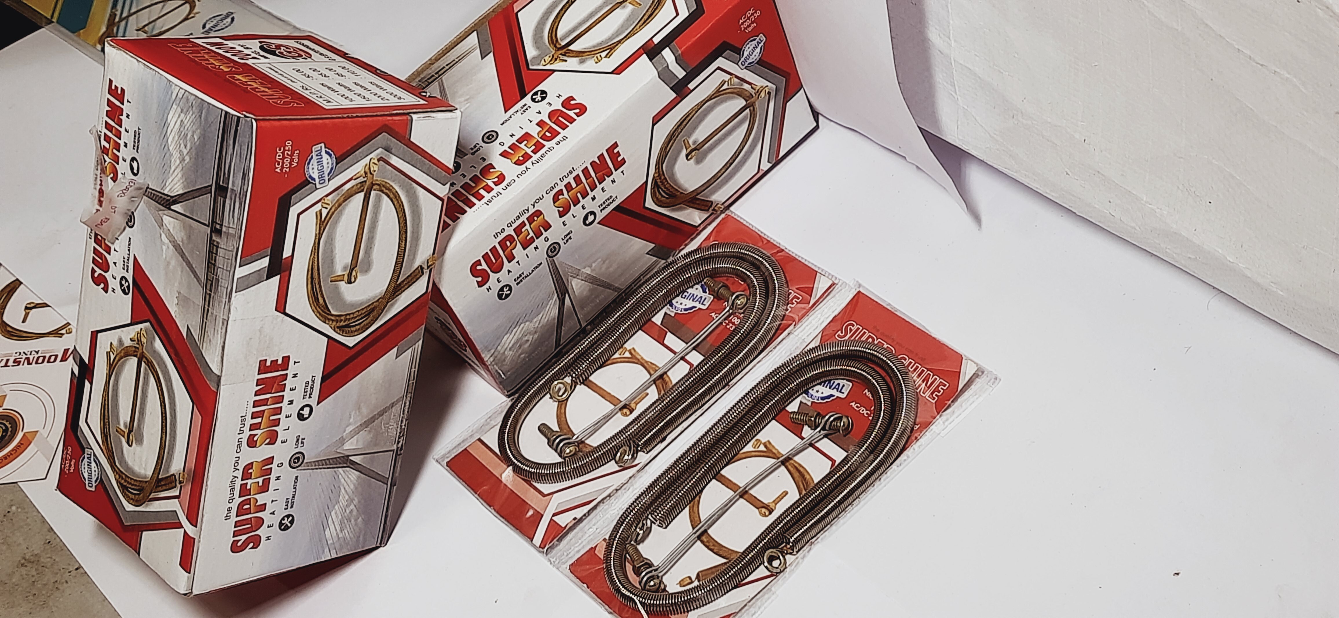 Heating Elements 2000 Watts - Nichrome Wire, 21 Inch Height, U Round Shape, Golden Color | Durable Water Heating Element, 0.35g Weight, 1 Year Warranty