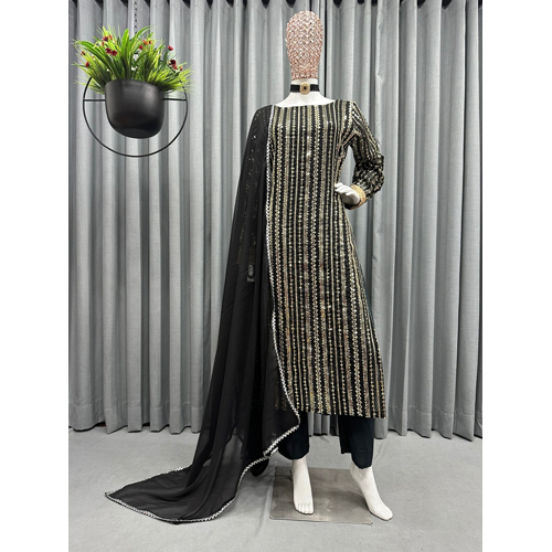 Black Georgette Salwar Suit