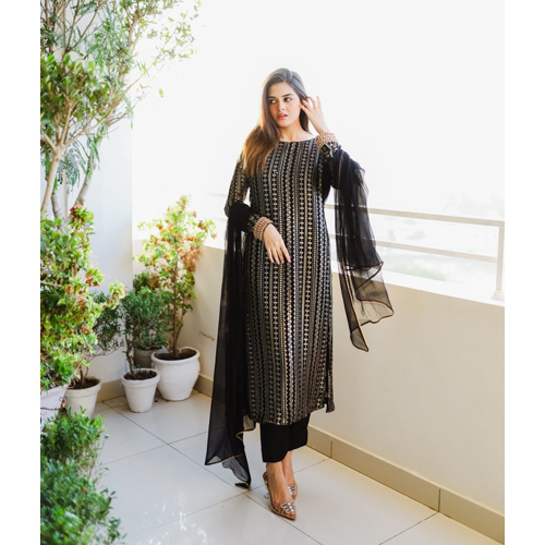 Black Georgette Salwar Suit