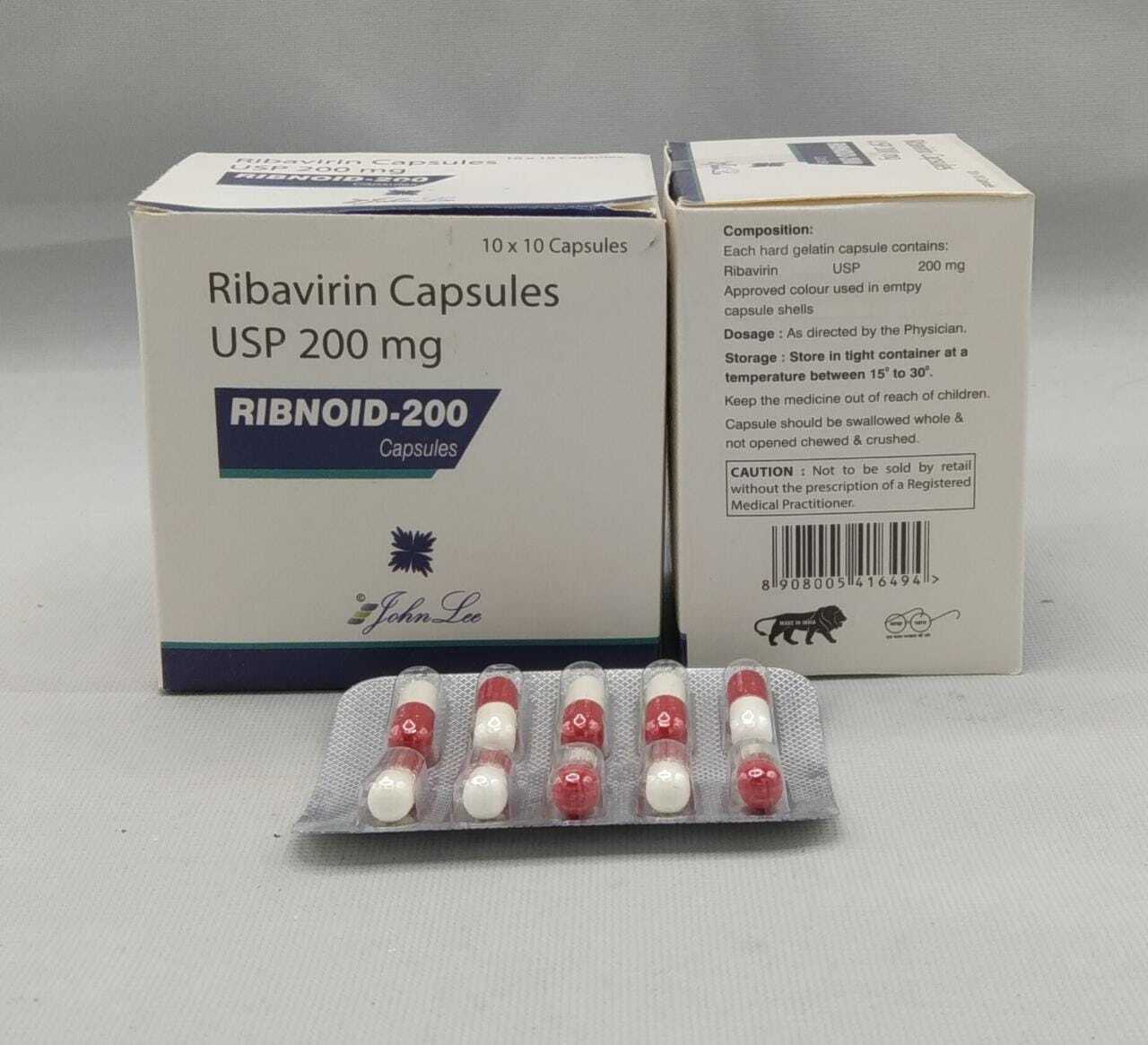Ribavirin Capsule - Antiviral Medication For Chronic Hepatitis C Treatment | Nucleoside Analog, Custom Dosage As Per Doctor, 3-year Expiration, Dry & Cool Storage
