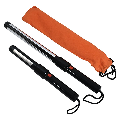 व्हाइट-ब्लैक सेल्फ डिफेंस हैंड बैटन