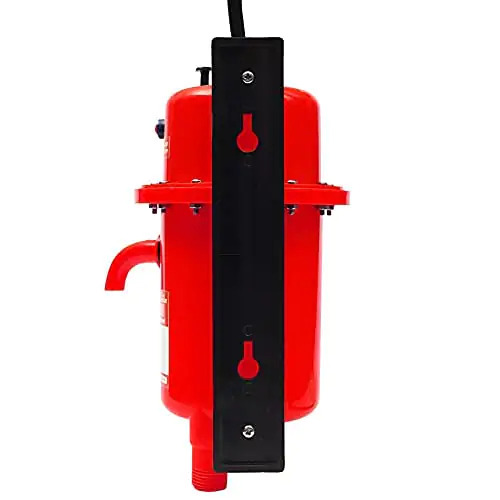 Instant Running Water Heater - Plastic Material, Indoor Installation, Red Color | Powered By Lightning Technology