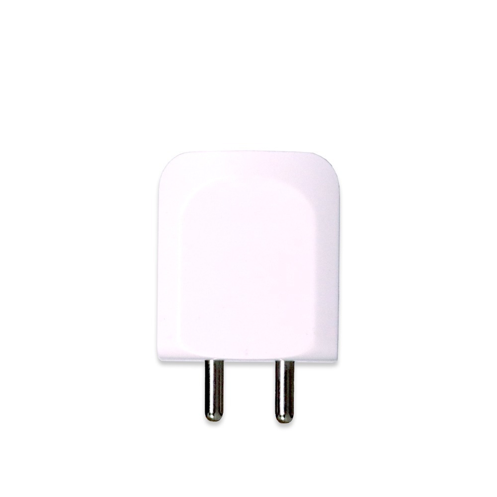 Phone Charger - Plastic Body, Compact Design, White Color | Dual Usb Ports - Reliable Wall Charger For Efficient Device Charging