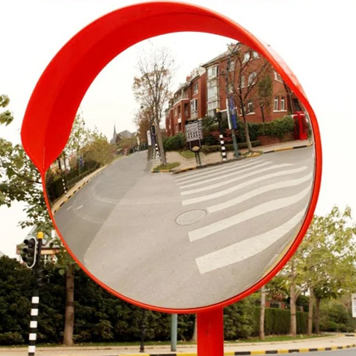 ऑरेंज-सिल्वर 30 इंच उत्तल दर्पण