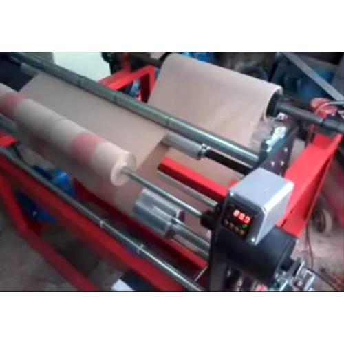 Red Automatic Paper Slitting Rewinding Machine