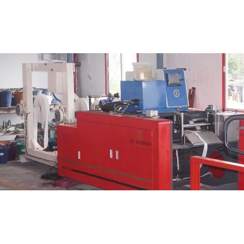 रेड पेपर रोप हैंडल मेकिंग मशीन