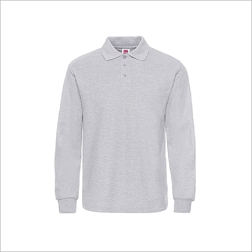 Cotton Collar Full Sleeves T Shirt