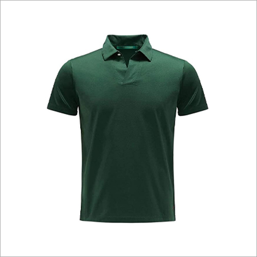 Cotton Pain Collar T Shirt