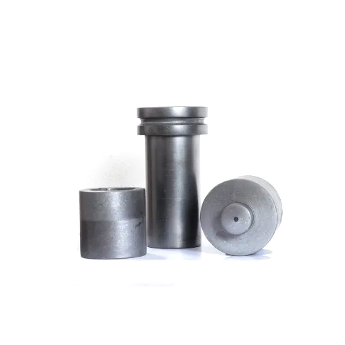 Graphite Crucibles - 65x165mm, Black Color | Rigid Hardness, Density 1.75g/cmâ³, 500g Weight, Ideal For Industrial Use