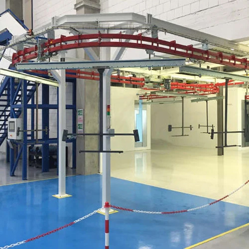 Assembly Line Overhead Conveyor - Metal, Custom Sizes Available | Efficient Ergonomic Transport System With Warranty