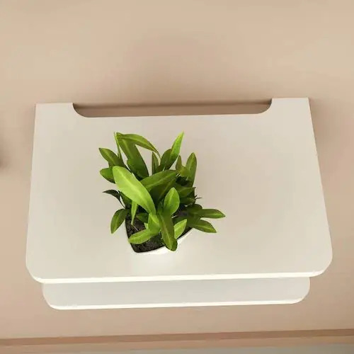 Floating Shelf Wall-mounted Tv Cabinet Shelf - Engineered Wood, Standard Size, White Finish | Suitable For Most Wall Types, 2 Shelves