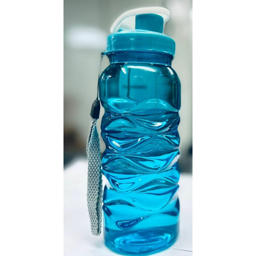 Trendy Water Bottle - Plastic Material, Various Sizes Available , Vibrant Prints & Leak-proof Silicone Lid For On-the-go Hydration