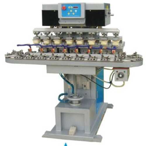 Eight Color Pad Printer With Conveyor