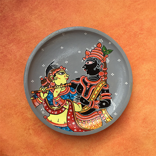 Krishna Leela Decorative Wall Plate - Ceramic, Eco-friendly And Durable | Easy To Clean And Exquisite Home Decor