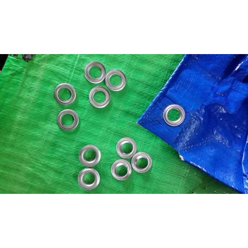 Tarpaulin Aluminum Eyelet - Heavy-duty Waterproof Polyethylene/pvc Sheet , Reinforced Edges With Metal Rings For Secure Fastening
