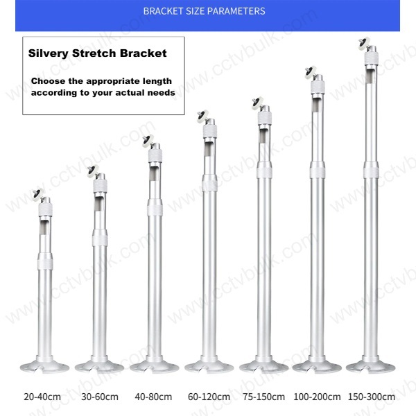 Cctv Camera Ceiling Stand - Quality Metal, 360â° Horizontal Rotation, 180â° Adjustable Angle, Anti-wire Fixation Valves | Adjustable Installation Angles, Durable Performance