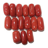 ओवल कट इटैलियन कोरल स्टोन