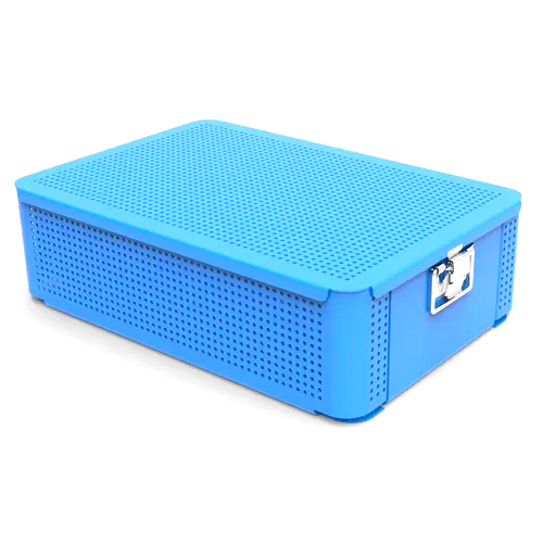 Blue Sterilization Container