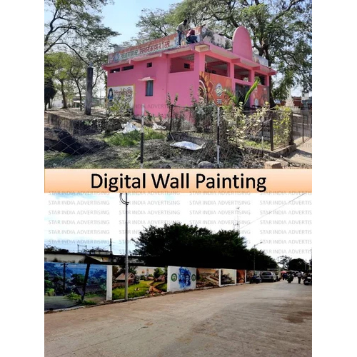 Digital Wall Painting Services - Variable Surface Area, High Image Resolution, Digital Print Technology, Acrylic Paint Usage For Advertisement & Exhibitions