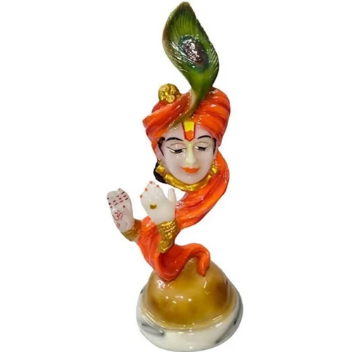 टिकाऊ पॉलीरेसिन भगवान कृष्ण की प्रतिमा