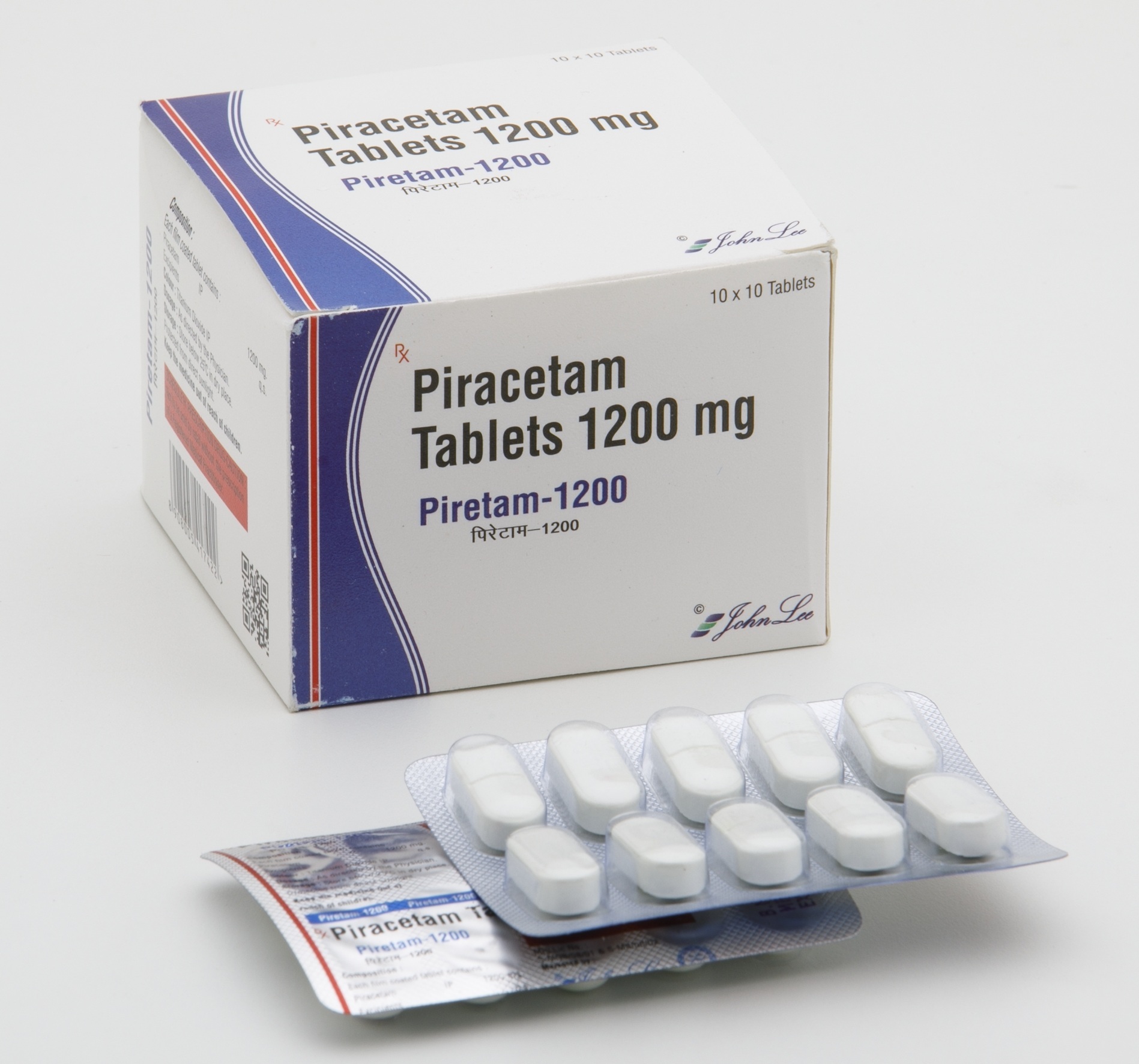 Piracetam Tablets - 400 Mg, 800 Mg, 1200 Mg | Effective Treatment For Seizure Disorders, Dyslexia, Dizziness, And Tardive Dyskinesia, Pack Of 100 Tablets