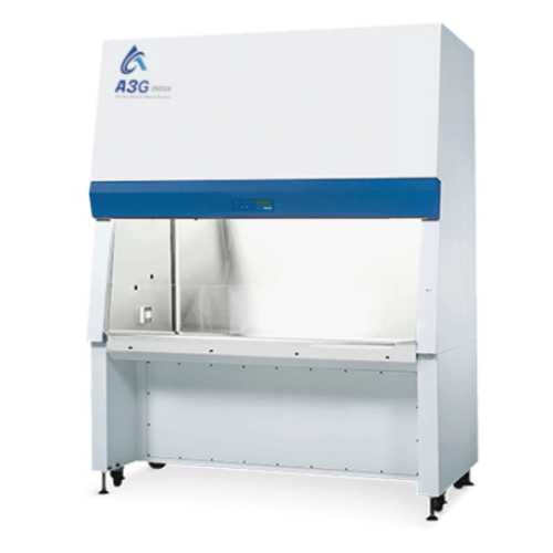 Lab Biosafety Cabinet Unit - Stainless Steel, White Color | Commercial & Industrial Usage, 1-year Warranty