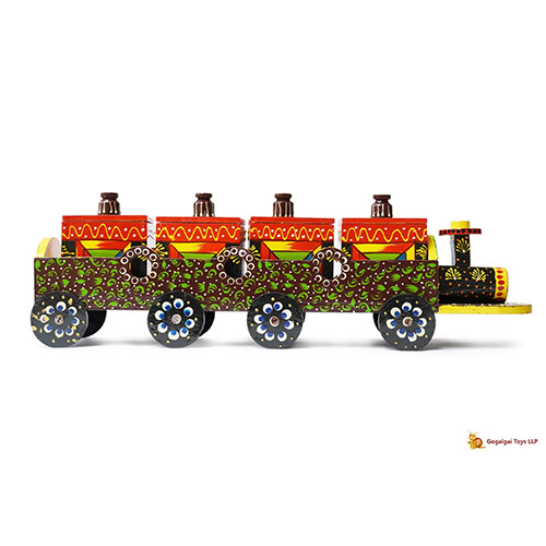 Multicolor Toy Train Wooden