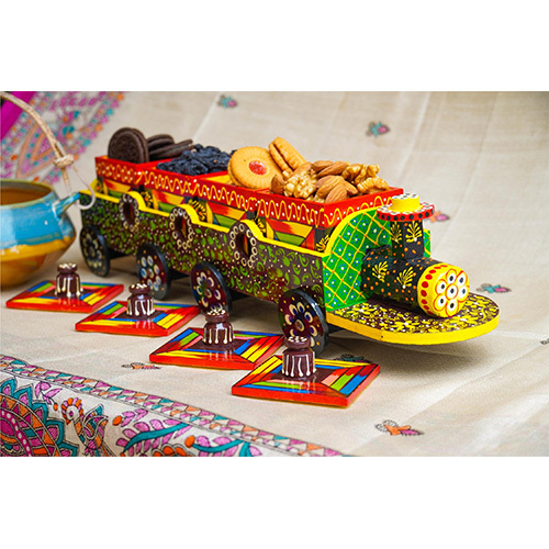 Multicolor Toy Train Wooden