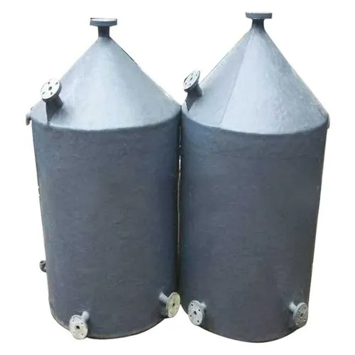 ग्रे 80L 6 फीट Frp स्क्रबर स्टोरेज टैंक