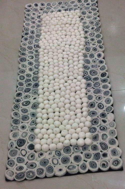 Hand Crafted Pebble Carpet