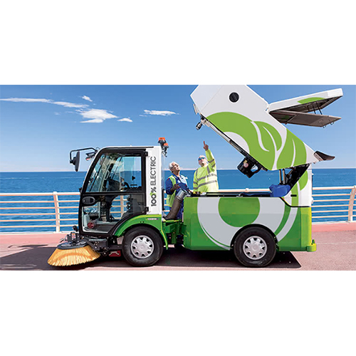 Dzero2 Zero Co2 Emissions Electric Road Sweeper - Capacity: 220 Liter/day