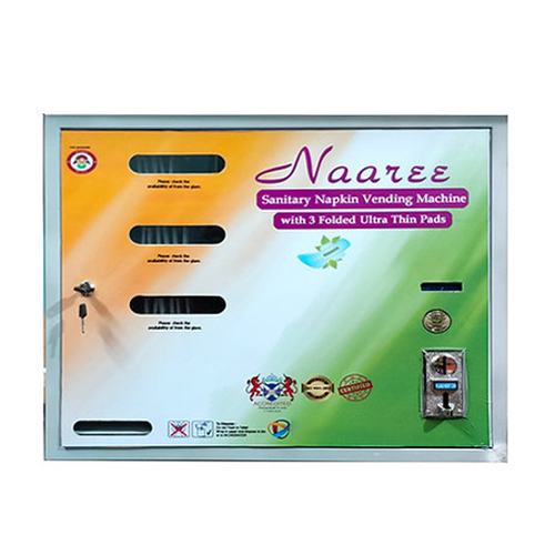 Automatic 50 Pads Horizontal Sanitary Napkin Vending Machine - Material: Stainless Steel