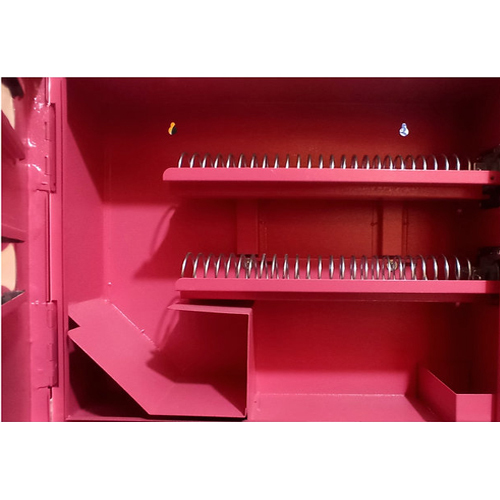Manual Sanitary Napkin Vending Machine - Stainless Steel, 50 Pads Capacity | Semi-automatic, 5 Ampere Voltage, 1-year Warranty