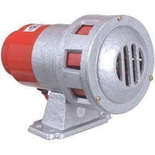 Electric Siren - 3hp, 2880rpm, 5km Range | Aluminum Body, Copper Winding, 220v/440v Power Supply, Horizontal Mounting