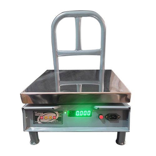 Heavy Duty Digital Weighing Scale - Steel Body, Compact Design For Easy Portability | Visible Green Light Display, Accurate Measurement For Small To Medium Objects