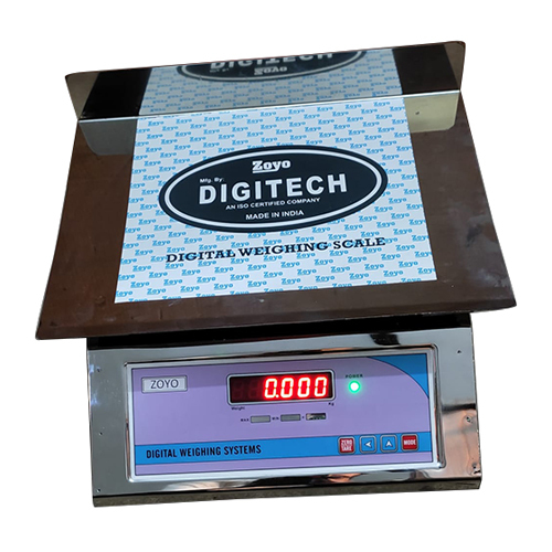 Heavy Duty Digital Weighing Scale - Steel Body, Compact Design For Easy Portability | Visible Green Light Display, Accurate Measurement For Small To Medium Objects