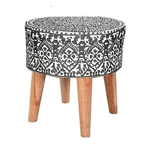 Wood Printed Wooden Stool